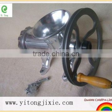 Cheap Price China factory manufacturer home use manual meat grinder with wheel