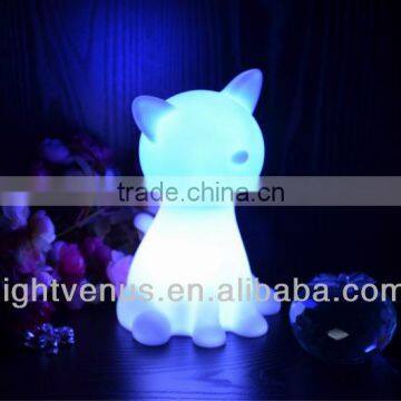 Cats Shaped home goods table lamps with Rainbow Color Changing