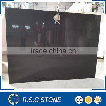 Artificial pure black quartz stone countertop