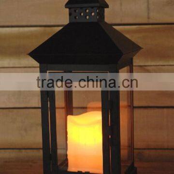 Popular LED Candle Metal Lantern for Home Decoration