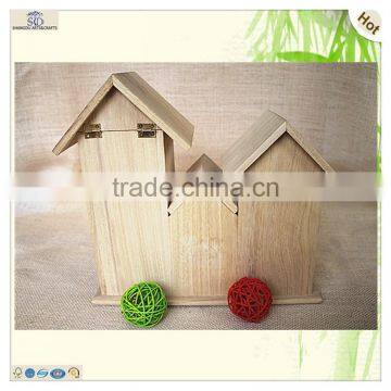 Popular Hinged Carved Lining Three Buildings Bird Nest photo-3