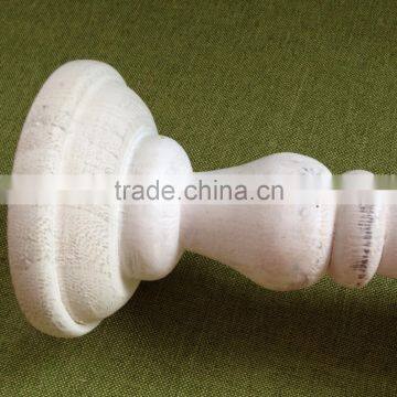 Trade Assurance Antique Grey Color Handmade Wedding Decorative Small Wood Candle Holder photo-6