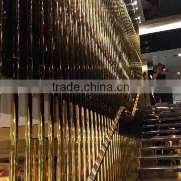 304 Golden Decorative Stainless Steel Pip Tube in Good Price