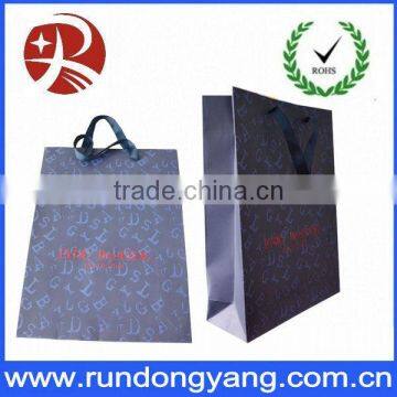 fashion black paper carrier bag