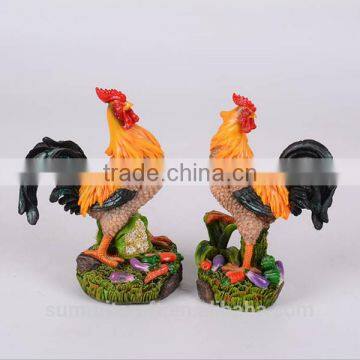 Decorative new year rooster resin rooster figurine