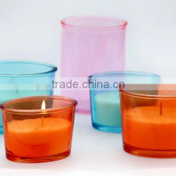 oval glass candle holders