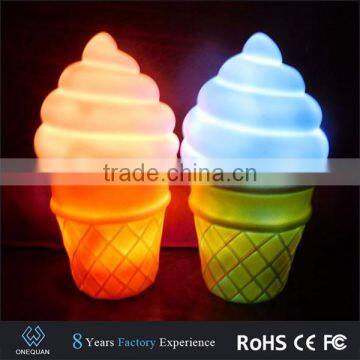 Hot sale decorative ice cream cone LED night light for corridor