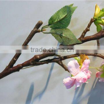 Home Garden Decorative 110cm Height Artificial Plant White Cream Pink Green Cherry Blossom Leaf Branches EYHZ12 03F15 photo-3