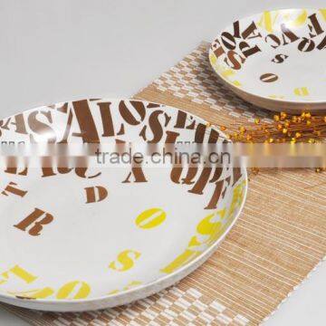 5pcs pasta bowl set with letter design