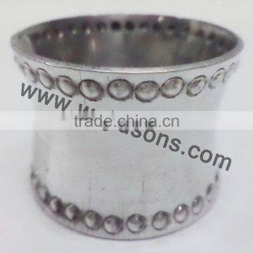 Hand Made Metal Napkin Ring | SILVER NAPKIN RING photo-4