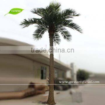 GNW APM019 plastic leaves artificial palm trees manufactures sale for outdoor decoration