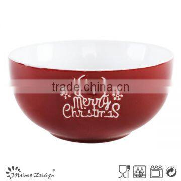 ceramic salad bowls/ceramic christmas bowls