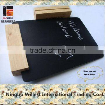 Painted Natrual Mini Chalkbard With Wooden Stands/holder/base photo-5