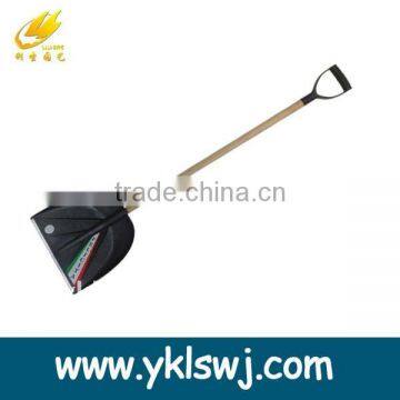 Durable plastic snow shovel with D grip