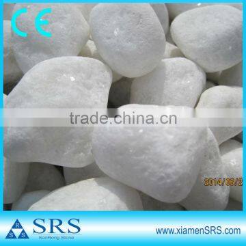 Natural snow white pebble stone for garden