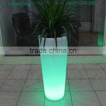 PE Plastic LED Rechargeable Large Flower Pot, RGB 16 Color Changing Ice Bucket For Bar Party photo-6