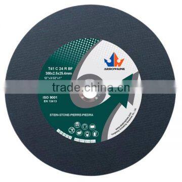 12"(300x2.5x25.4mm) Flat Resin Bonded Reinforced Cutting Wheel For Stone