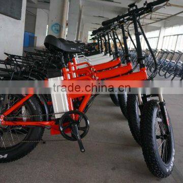 20 Inch Electric Bike Small Folding Electric Bicycle Fat Tire Ebike photo-3