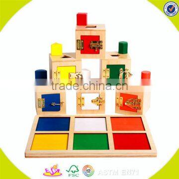 2017 New Design Children Educational Blocks Box Wooden Best Montessori Toys W12F002 photo-2
