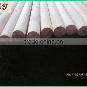 Natural Wooden Broom Stick One End Flat One End Dome photo-2