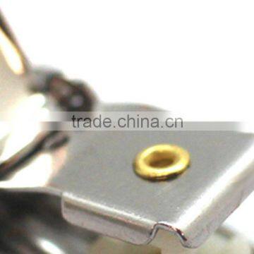 Nickel Plate 1 Inch Fashion High Quality Metal Suspender Clip With Plastic Teeth Inside for Garment photo-3