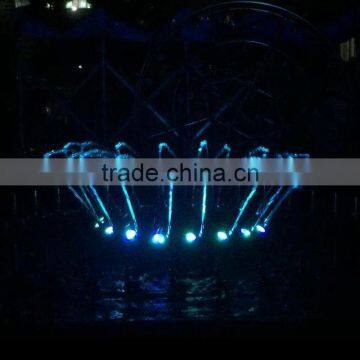 LED Music Dancing Stainless Steel Round-shaped Water Fountain