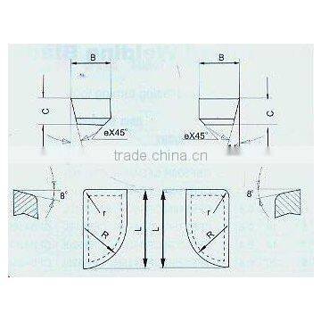 cemented carbide tipped welding cutting blade for cutter--CTB(1283)