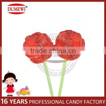 Valentine's Day Rose Flower Lollipop Candy Hard Rose Shaped Candy photo-4