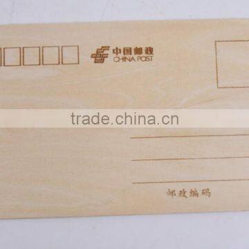 Hand Made Laser Wooden New Year Greeting Card photo-3