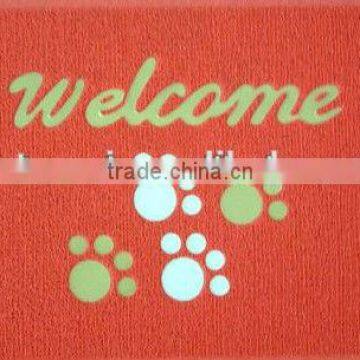 shaggy pvc coil mat/customized pvc coil mat from factory