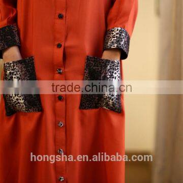 Long Shirt With Double Pocket Fancy Net Kurti Designs for Women Fashion Designer Kurta HSD7969 photo-4