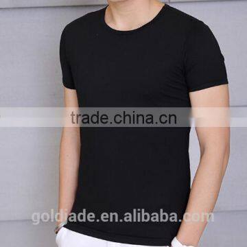 Customized manufactorying plain short-sleeve T shirt for man