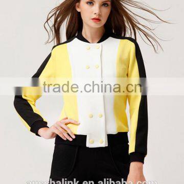 outdoor new style woman double breasted sport coat low price