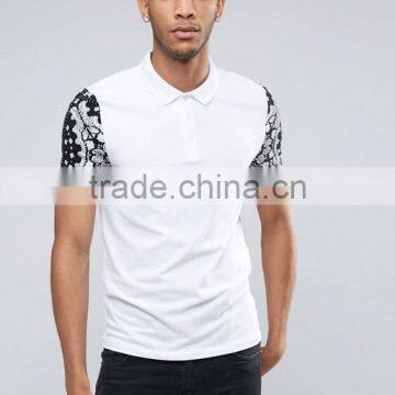 Custom Contrast Short Sleeve men's Cotton/Spandex 200gsm Casual Slim Fit Anti Shrink Polo Tshirt