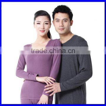 Top Brand High Quality Soft Modal Men And Women Thermal Underwear Long John Set Solid Colors