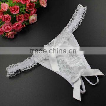 Stock Hot Women Sey Thongs G-String open crotch panties Intimates crotchless Briefs Lace Underwear Women Lingerie Summer Style