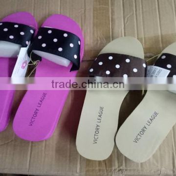 Dot Belt Upper Summer Slippers In Stock Lady eva Shoes Overstock Clearance