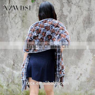 CX-B-65F Wholesale Fashion Soft Warm Colorful Shawl For Woman photo-4