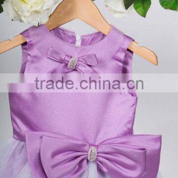 Fashion Purple Dress 2-10 Years Formal Dress photo-3