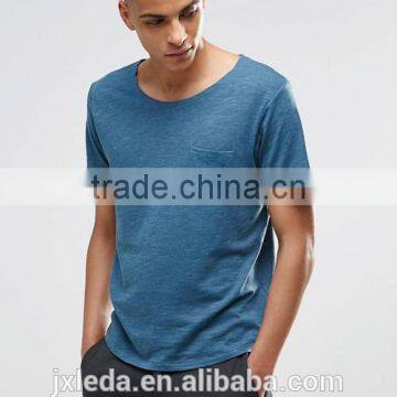 Men high quality chest pocket o-neck short sleeves t-shirt manufacturers