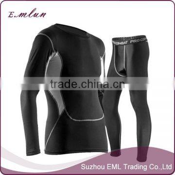 New Products Sports Suit With Long Sleeves Thin Fitness Compression Men Sportswear Sets photo-4