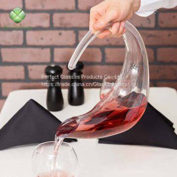 Cheap Handmade Antique Single Clear Glass Wine Decanter photo-3