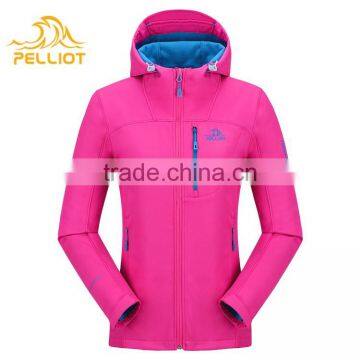 Pure Color Polyester Waterproof Softshell Women's Spring Jacket photo-2