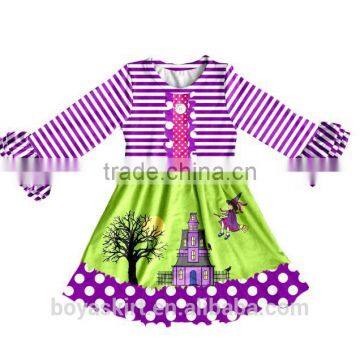 Cartoon Halloween Girls Clothing Sets of Printed Long Sleeve Baby Wholesale outfit Clothes