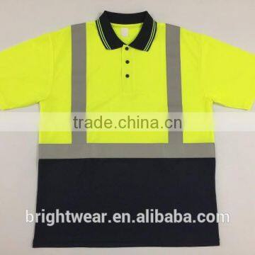 Hi Vis 100% Polyester Reflective Birdeye Safety Flame Retardant Polo Shirt photo-5