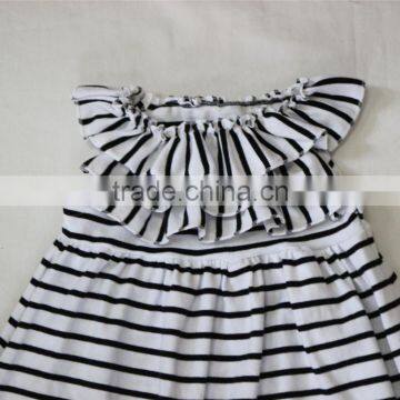 Hot Selling Baby Girls Clothing Boutique Dress Images New Designs Stripes Dress photo-3