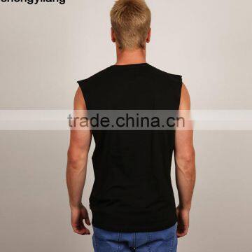 High Quality Wholesale Bodybuilding Tank Top Cotton Sports Tank Top Custom Unisex Stringer Tank Top photo-2