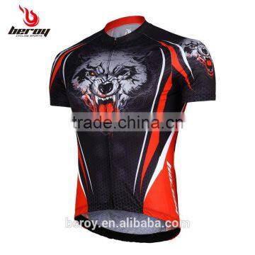 BEROY Wolf Totem Racing Bike Clothing,men's Short Sleeve Cycling Tops photo-2
