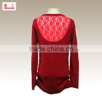 Behind the Lace Stitching Sweater 100%Acrylic Design for Lady Sweater in the Spring photo-2