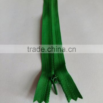 Closed End 3# invisible nylon zipper with normal tape for woman clothes